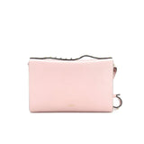 Rockstud Flip Lock Double Flap Crossbody Bag Leather