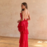 Red Rose Petal Dress
