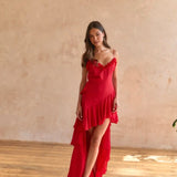 Red Rose Petal Dress