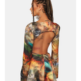 Orbit Satin Mini Dress
