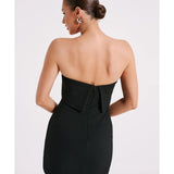 Mariska Strapless Crepe Mini Dress