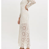 Crochet-style Guipure Dress