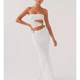 Into Pieces Mesh Maxi Dress