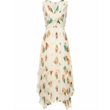 Sarai Printed Silk Midi Dress