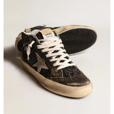 Mid Star In Black Glitter