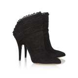 Harmony Scalloped Suede Ankle Boots