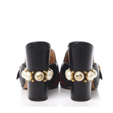 Malaga Kid Web Pearl Embellished Peyton High Heel Mules