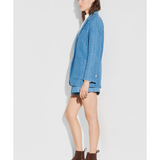 Geometric Knit Blazer