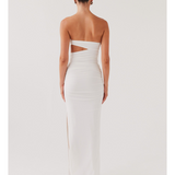Into Pieces Mesh Maxi Dress
