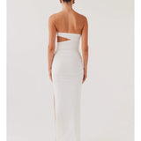 Into Pieces Mesh Maxi Dress