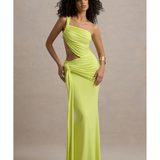 Giovanna Asymmetric Maxi Dress With Wrap Skirt