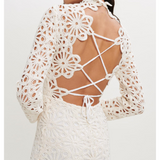 Crochet-style Guipure Dress
