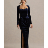 Fay Velvet Corset Style Knot Maxi Dress
