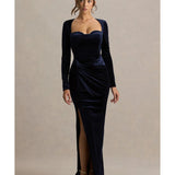 Fay Velvet Corset Style Knot Maxi Dress