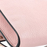Rockstud Flip Lock Double Flap Crossbody Bag Leather