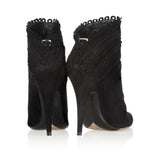 Harmony Scalloped Suede Ankle Boots