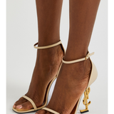 Opyum 110 Logo Leather Sandals