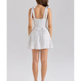 Ariella Chiffon Dot Print Mini Dress