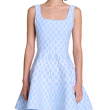 Russel Wave Printed Mini Dress