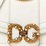 White Leather DG Amore Bag