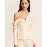 Lune Asymmetrical Long Sleeve Top