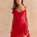 Red Rose Petal Dress