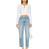 Good Boy Straight Cropped Jeans