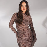 Harlo Dress Mini Brown