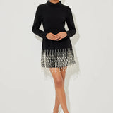Pearl Sleeved Dress