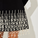 Pearl Sleeved Dress