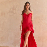 Red Rose Petal Dress
