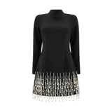 Pearl Sleeved Dress