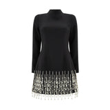 Pearl Sleeved Dress