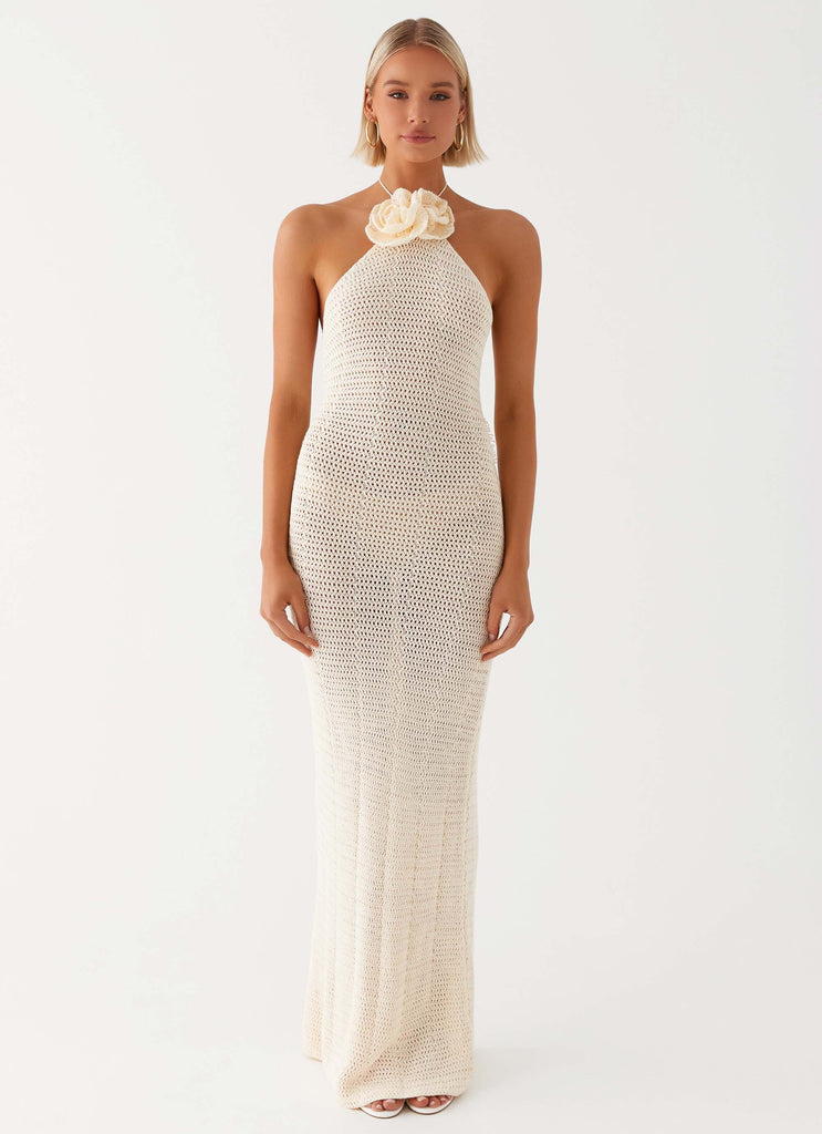sachin and babi light blue dress Endless Rose Halter Ruffled High-Low Dress main image 0