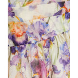 Pleated FLoral-print Linen and Silk-blend Mini Dress