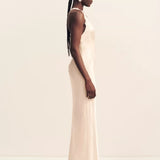 La Lune Lace Cross Back Maxi Dress