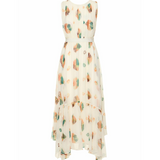 Sarai Printed Silk Midi Dress