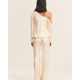 Lune Asymmetrical Long Sleeve Top