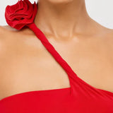 Kalina Premium Jersey Asymmetric Cut Out Maxi Dress