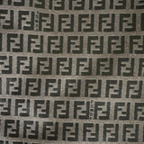 Fendi FF Motif Pencil Midi Skirt (Brown/Black)