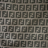 Fendi FF Motif Pencil Midi Skirt (Brown/Black)