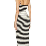 Phoebe Maxi Dress in Black & White