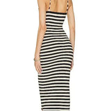 Phoebe Maxi Dress in Black & White