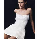 Lorrie Tweed Corset Mini Dress