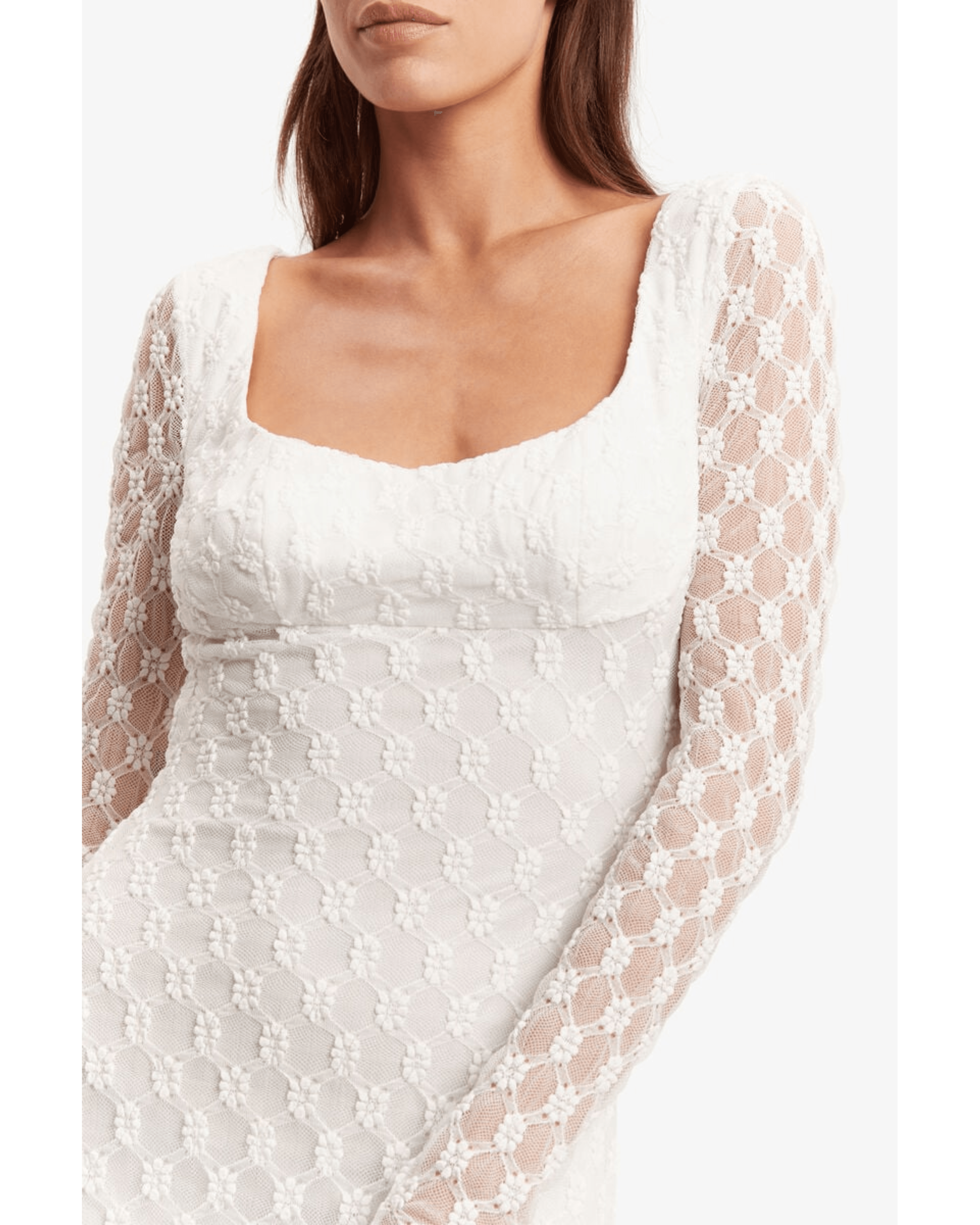 Adoni Lace Midi Dress - Endless - UAE Rental and Resale for Women's Fashion