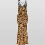 Akima Leopard Slip Dress - Endless - UAE Rental and Resale for Women's Fashion