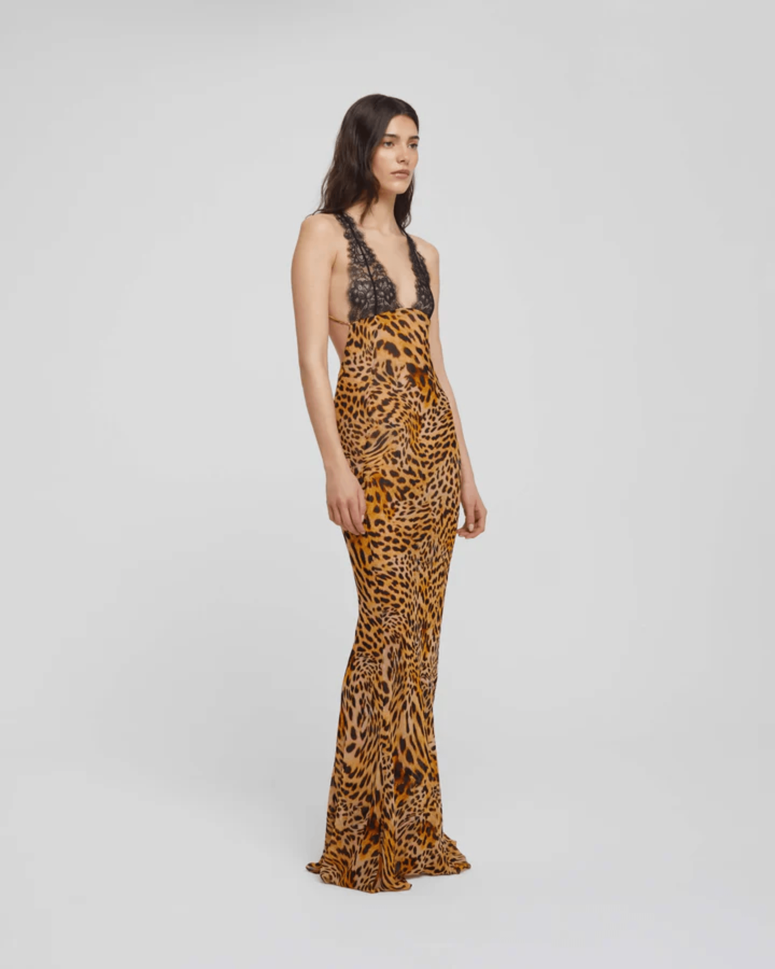 Akima Leopard Slip Dress - Endless - UAE Rental and Resale for Women's Fashion