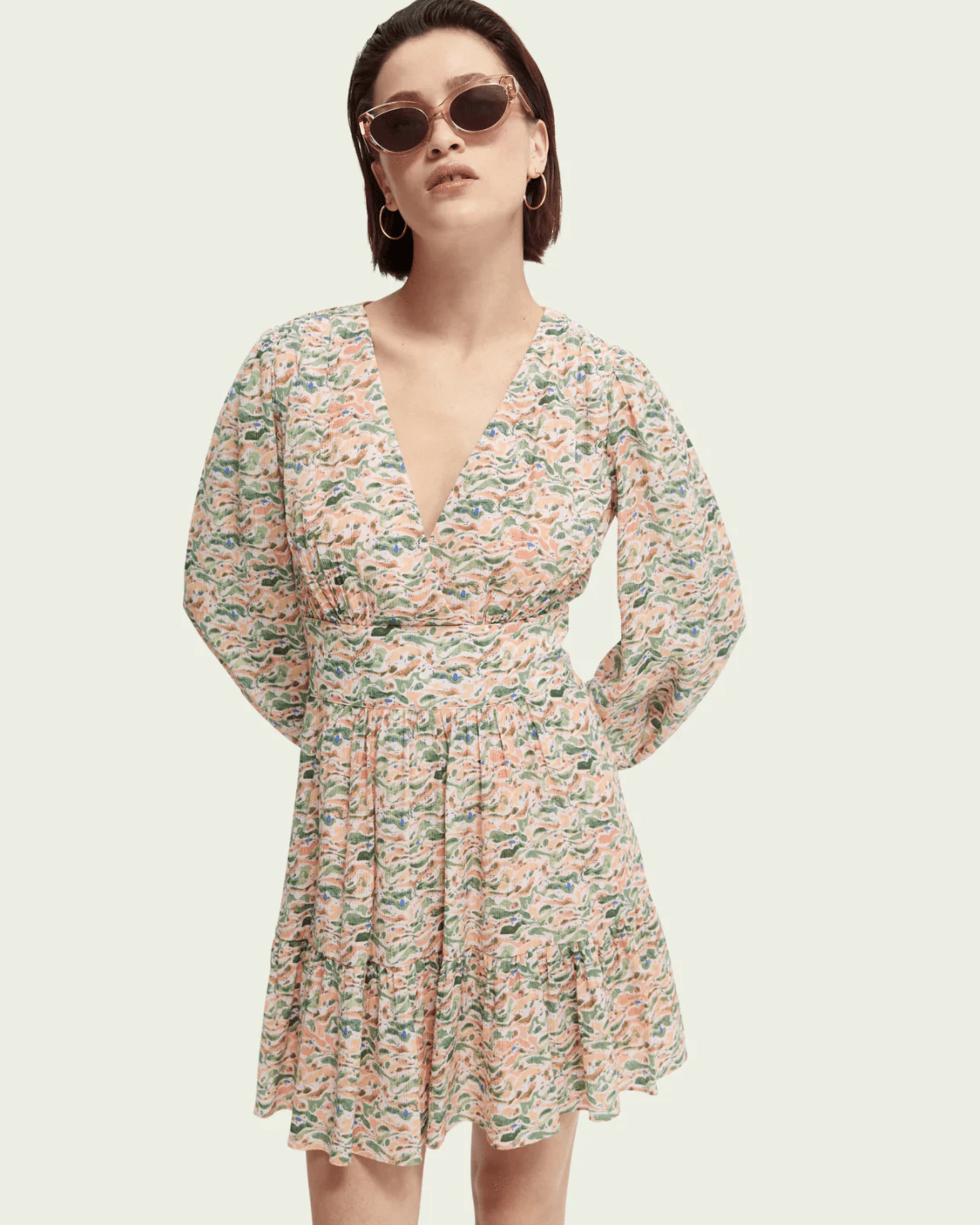 Allover Printed Dress - Endless - UAE Rental and Resale for Women's Fashion