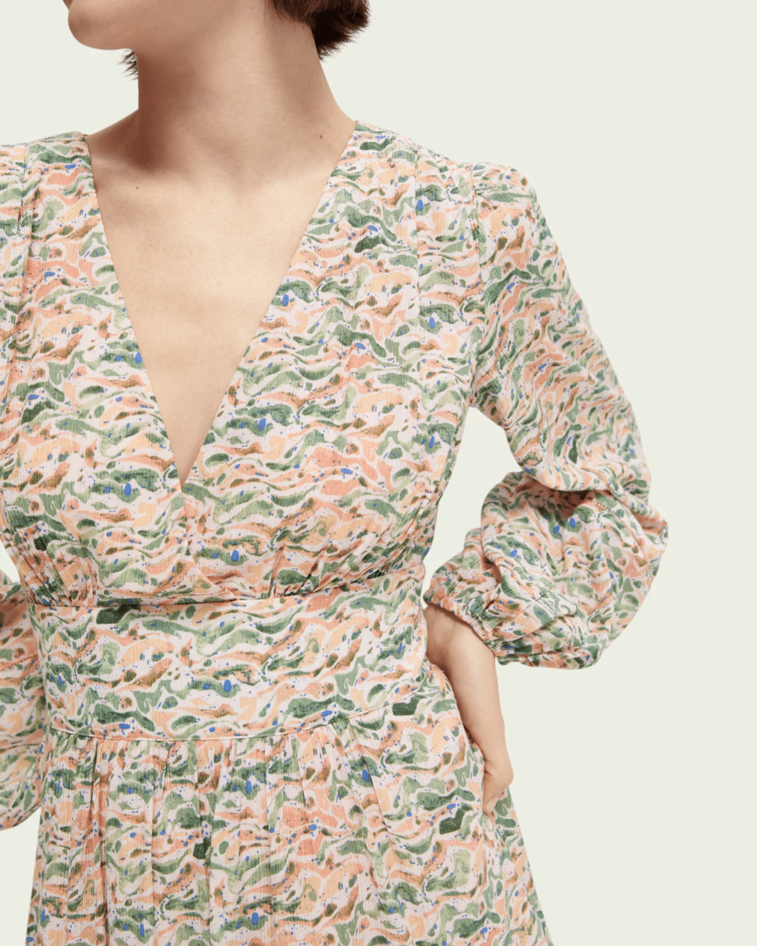 Allover Printed Dress - Endless - UAE Rental and Resale for Women's Fashion