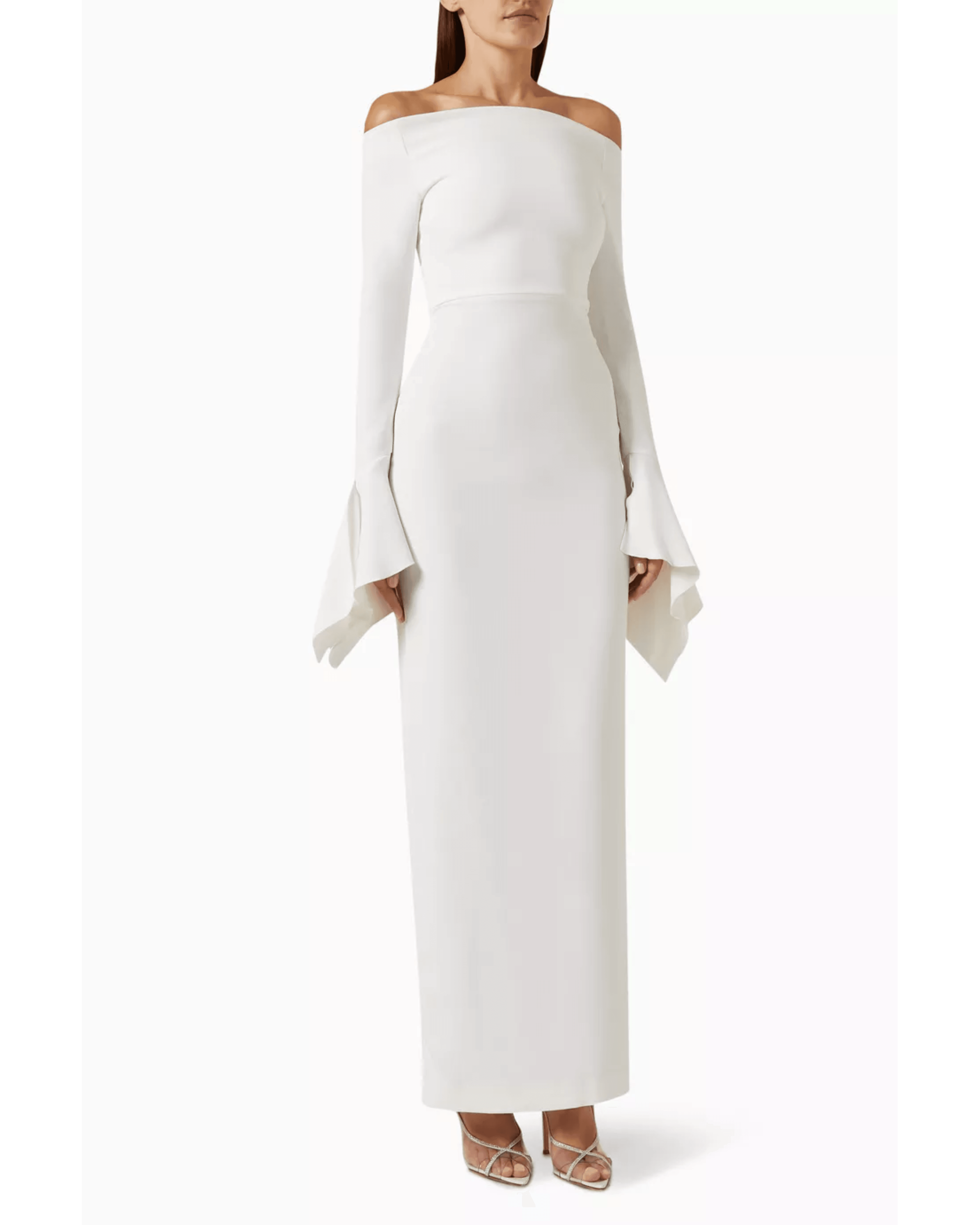 Amalie Long Crepe Dress - Endless - UAE Rental and Resale for Women's Fashion